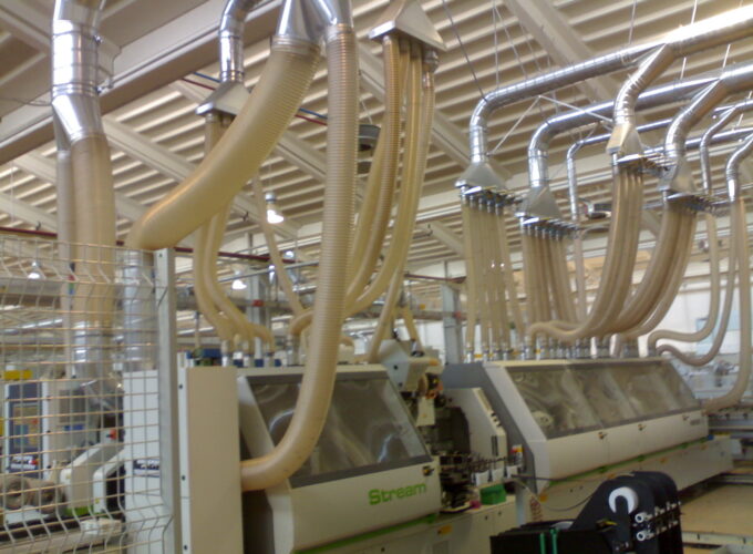 Impianto di aspirazione truciolo