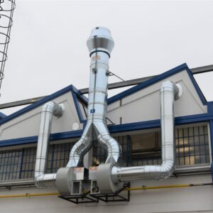 Doppia aspirante per impianto di verniciatura